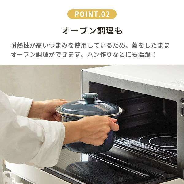 日本製：Fujihoro EX 系列 旗艦頂級款 16cm 雙耳琺瑯小燉鍋 1.6L (B3780)