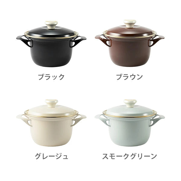 日本製：Fujihoro EX 系列 旗艦頂級款 16cm 雙耳琺瑯小燉鍋 1.6L (B3780)