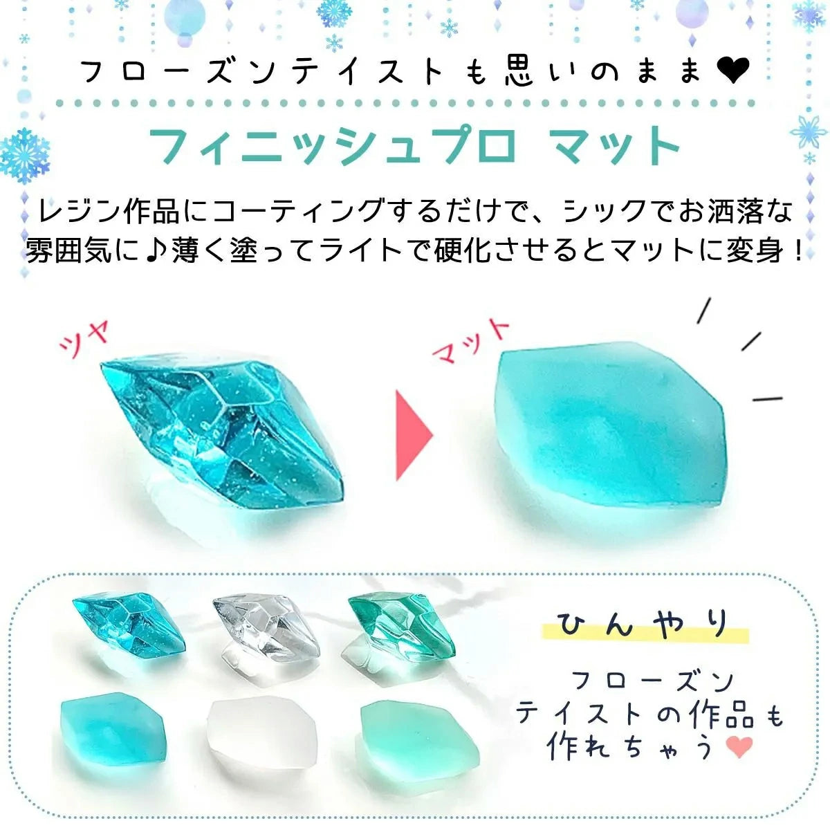 日本直送：フィニッシュプロ・マット 8ml（コーティング用レジン液）磨砂感液(B2977)