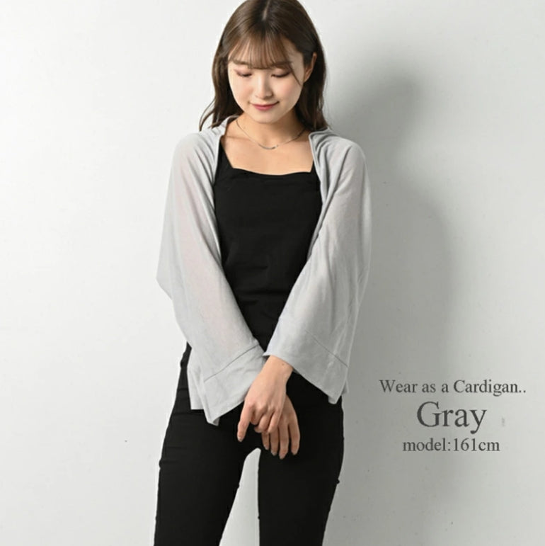 日本直送：UV防曬二合一輕薄披肩 (C216) / Direct from Japan: UV Sunscreen 2-in-1 Lightweight Shawl (C216)