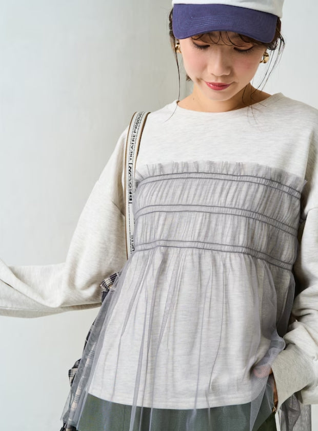 Made in Japan: FREAK'S STORE Mesh Layered Sweatshirt (C220)