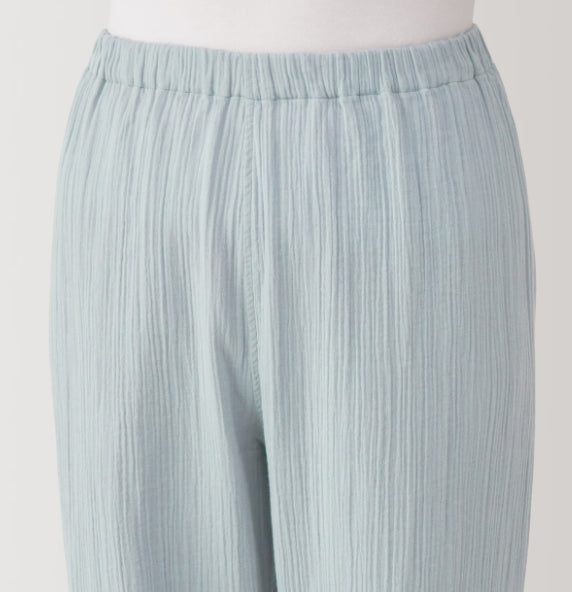 Direct from Japan: MUJI Cambodia-made women's 100% cotton seamless 3/4 sleeve pajamas (MJ205)