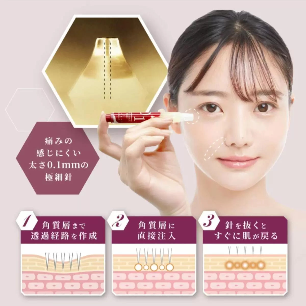 日本製：醫學級KIWAMI Spot Knock 0.1mm 微針注入美容液醫療器材廠製造・次世代 Retinol 注入 ⭐️（B3268）