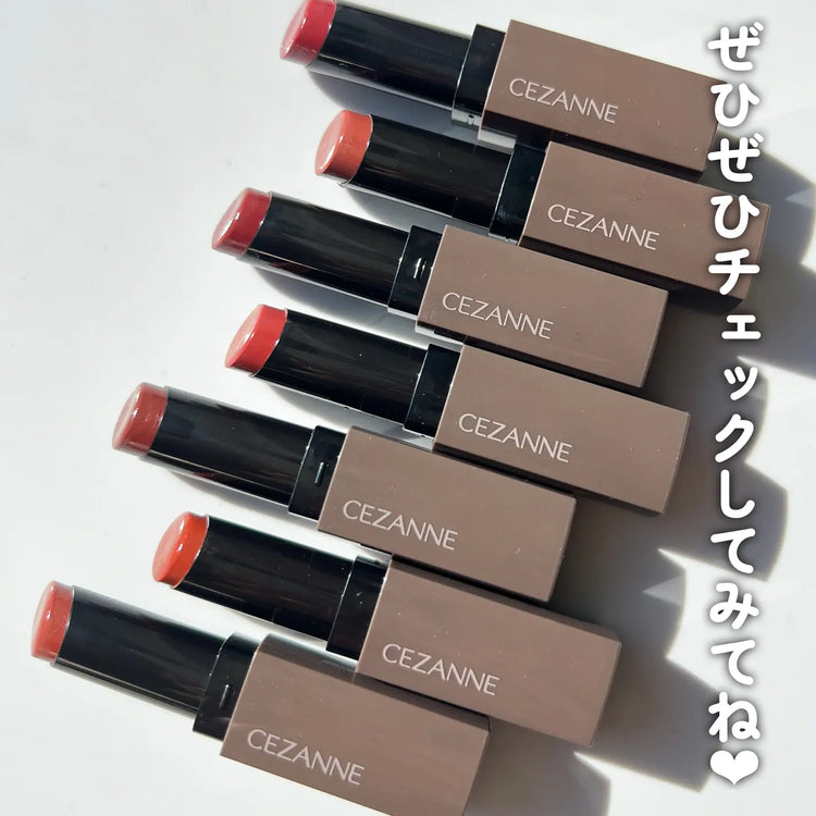 日本製-CEZANNE代購-密着ジェル膜唇膏37g全色系-單支裝05古典玫瑰色及熱門色號-日本進口CEZANNEセザンヌリップカラーシールド37g高密著ジェル膜鎖色持久水潤不沾杯美發色05アンティークローズ素顏通勤彩妝適用-改善唇膏掉色沾杯及唇部乾燥-日系唇彩美妝品照