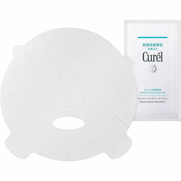 [保濕爆水型面膜] 日本製：Curél 珂潤 潤浸保濕親膚恆潤面膜 (B2982)