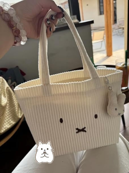 日本直送：ミッフィー 立体刺繍 大容量トートバッグ（超癒やし系キュートモデル）(B3163)