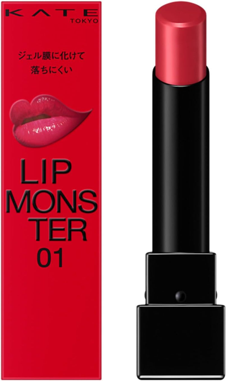日本製-KATE代購-怪獸級持色唇膏LipMonster3g4色可選-單支裝-日本進口KATE怪獸唇膏獨家凝膠膜轉化技術高顯色高保濕01欲望の塊02PinkBanana10探索の旅20悪戯ベリーの道標不沾杯不掉色長效持色唇膏適用-改善唇部乾燥顯唇紋轉印沾杯及頻繁脫妝-日系美容彩妝用品照