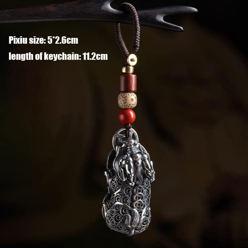 Direct from Japan: [Attract wealth & ward off evil / Replenish Metal, Water, Earth elements / Free shipping on one item] Hand-woven Brass Pixiu Good Luck Knot Keychain (B3640)