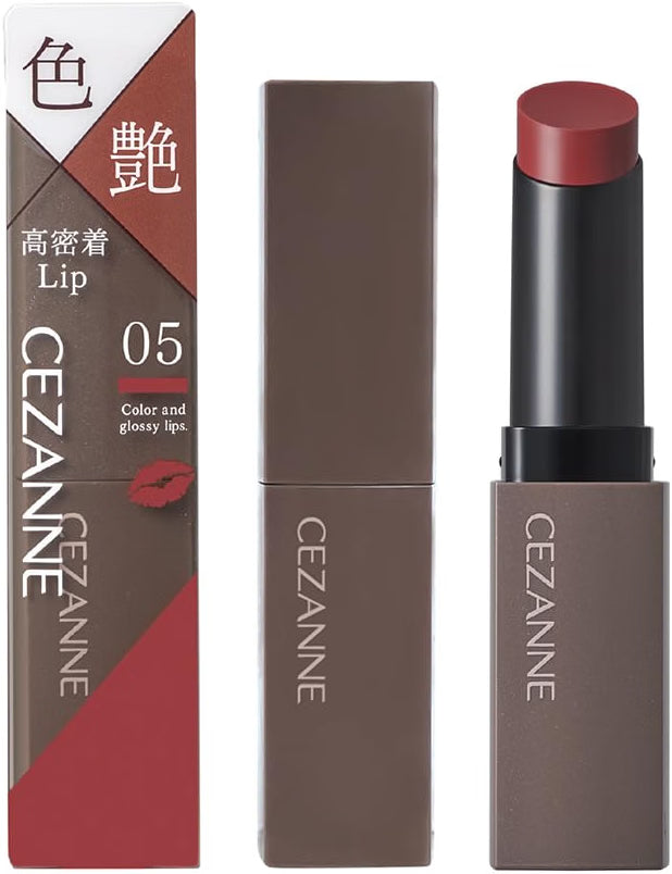 日本製-CEZANNE代購-密着ジェル膜唇膏37g全色系-單支裝05古典玫瑰色及熱門色號-日本進口CEZANNEセザンヌリップカラーシールド37g高密著ジェル膜鎖色持久水潤不沾杯美發色05アンティークローズ素顏通勤彩妝適用-改善唇膏掉色沾杯及唇部乾燥-日系唇彩美妝品照