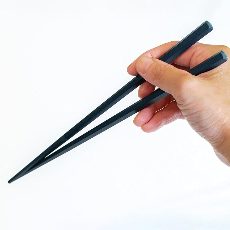 Made in Japan: Sunlife Colored [Dark Color] Hexagonal PBT Chopsticks, 5 pairs per set (23cm | Washing Machine Compatible) (Z190)