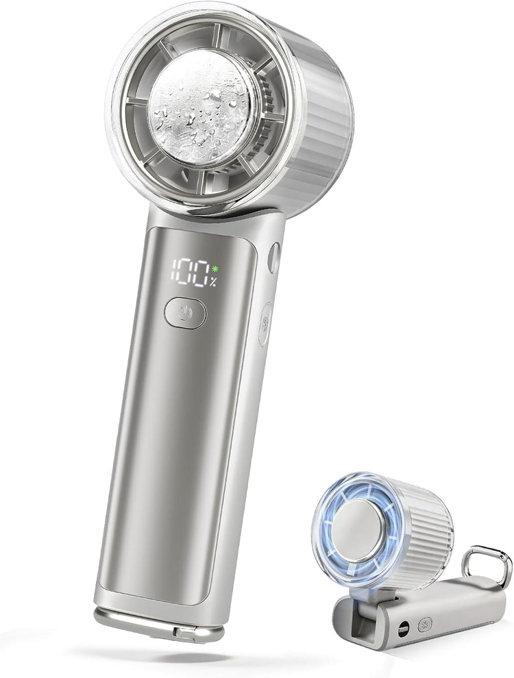 Japanese Brand: CICIBELLA | 2026 New Innovative Straight-Handle / Foldable Refrigeration Handheld Fan (B3637)