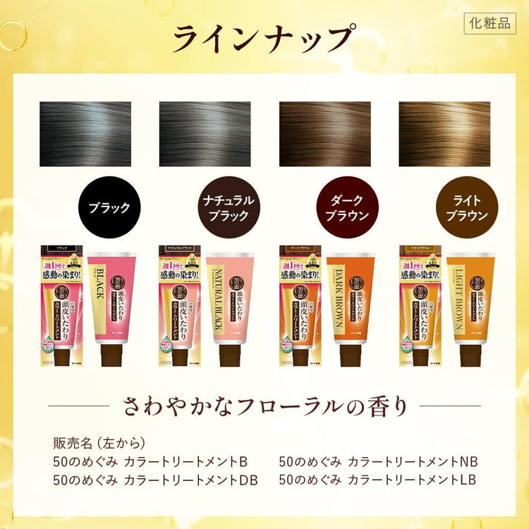 Made in Japan: 50 Megumi | Herbal Scalp Care Gray Hair Dye Treatment 150g (B1902)