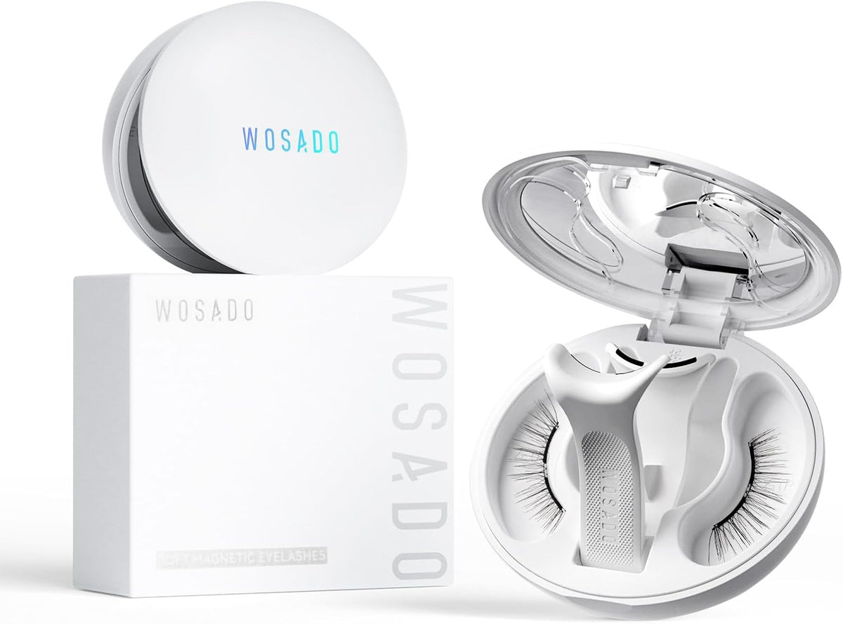 Direct from Japan Wosado 2026 New Upgraded Soft Magnetic Glue-Free False Eyelashes with Dedicated Storage Box (B3611)