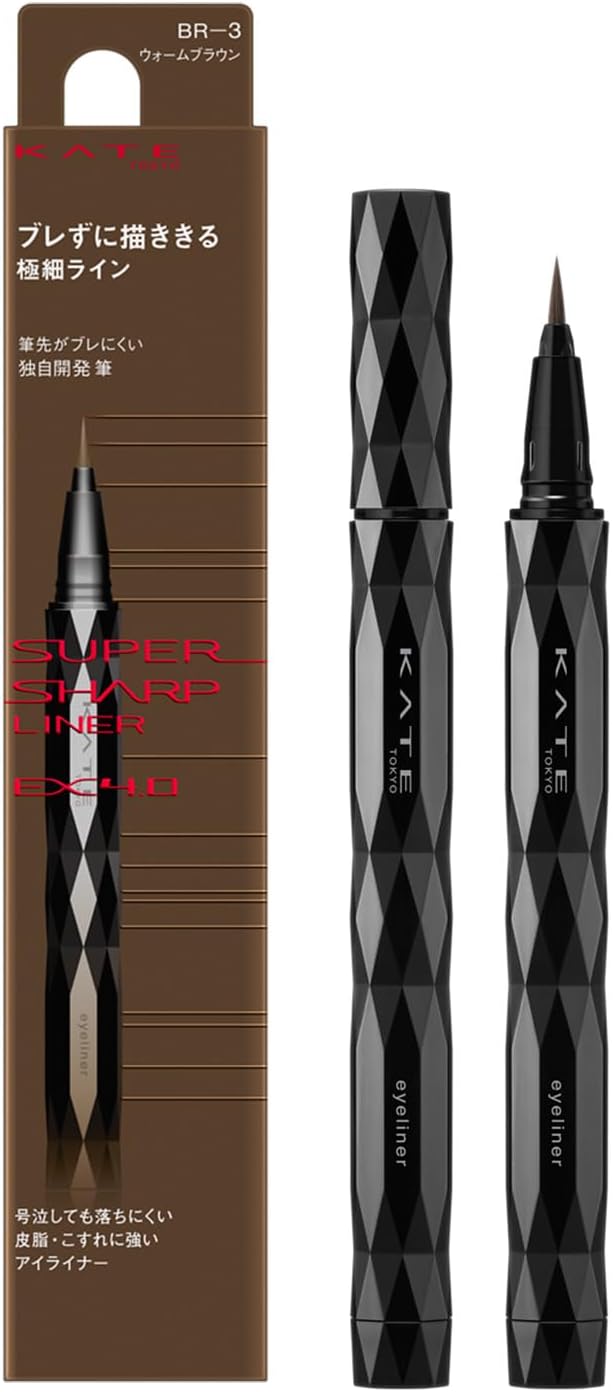 Made in Japan: KATE | 2026 New Super Sharp Liner EX 4.0 | Ultra-Fine Long-Lasting Liquid Eyeliner (B3518)
