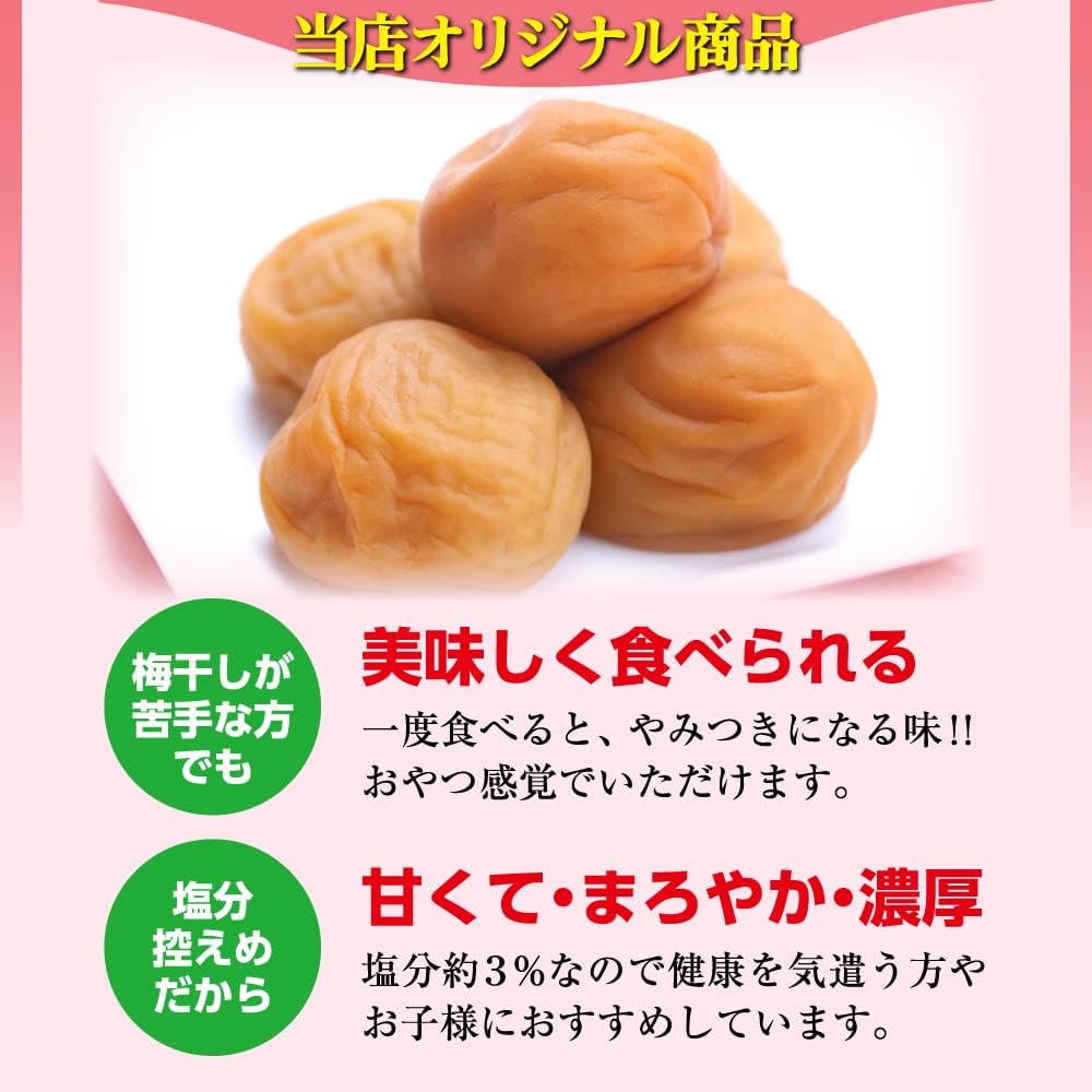日本製：梅の一冨士 ｜ 和歌山縣產紀州南高梅 蘋果梅 塩分 3% 300g (B3426)
