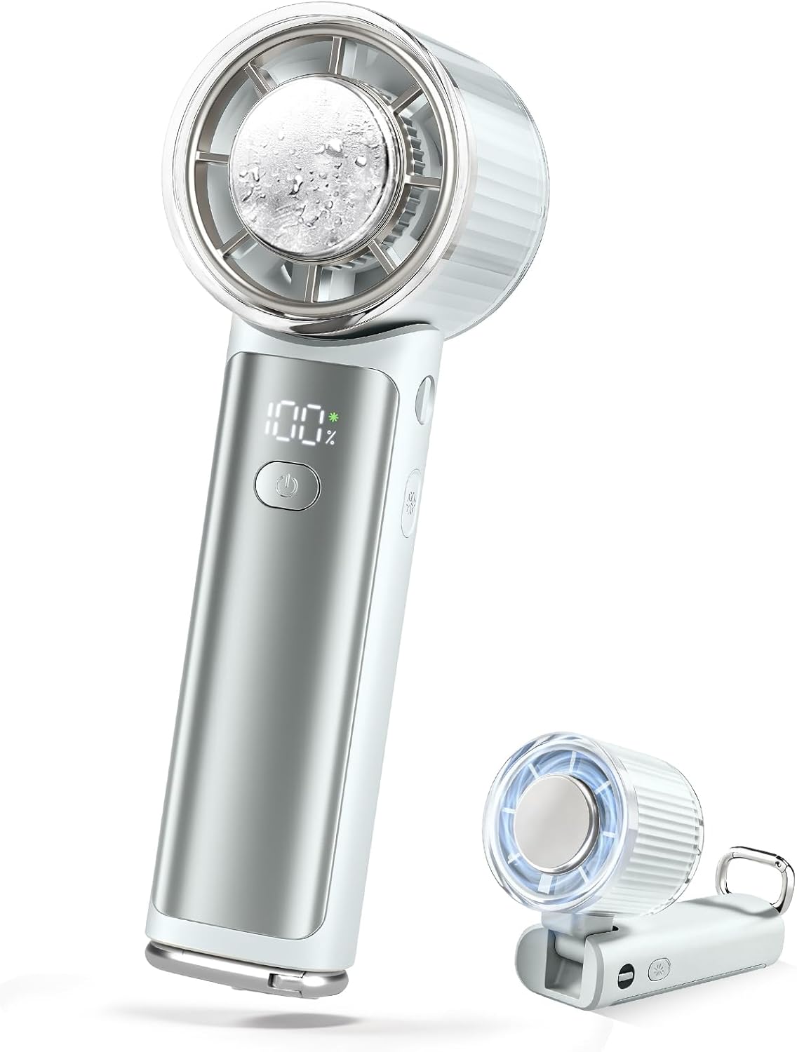 Japanese Brand: CICIBELLA | 2026 New Innovative Straight-Handle / Foldable Refrigeration Handheld Fan (B3637)