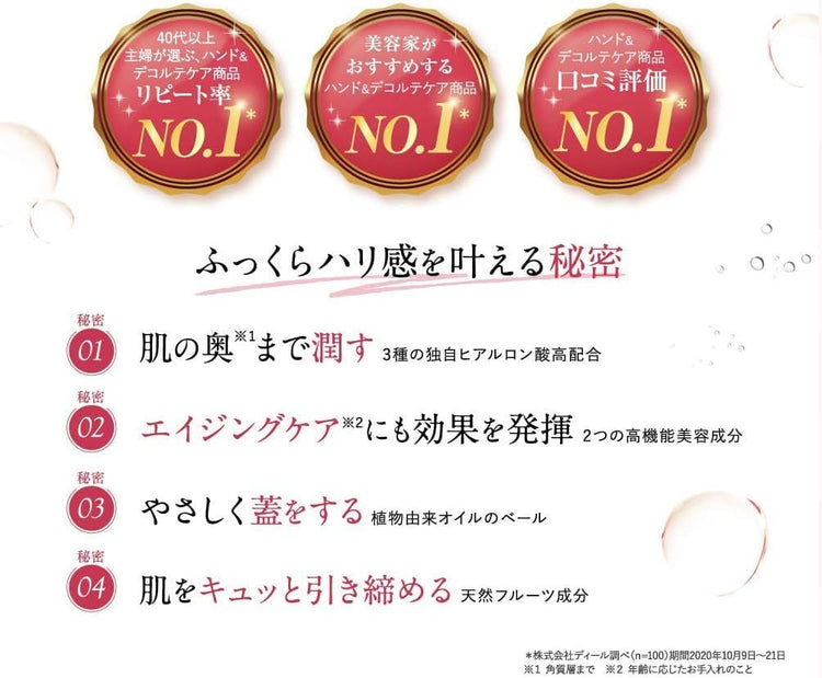 日本製：Kiyutopia Handecorte ｜ 手頸淡紋修復霜 35g(B3383)