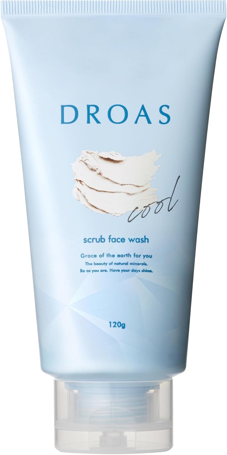 Made in Japan: 2025 Summer Limited Edition! DROAS Mineral Clay Cooling Exfoliating Facial Cleanser (B585)