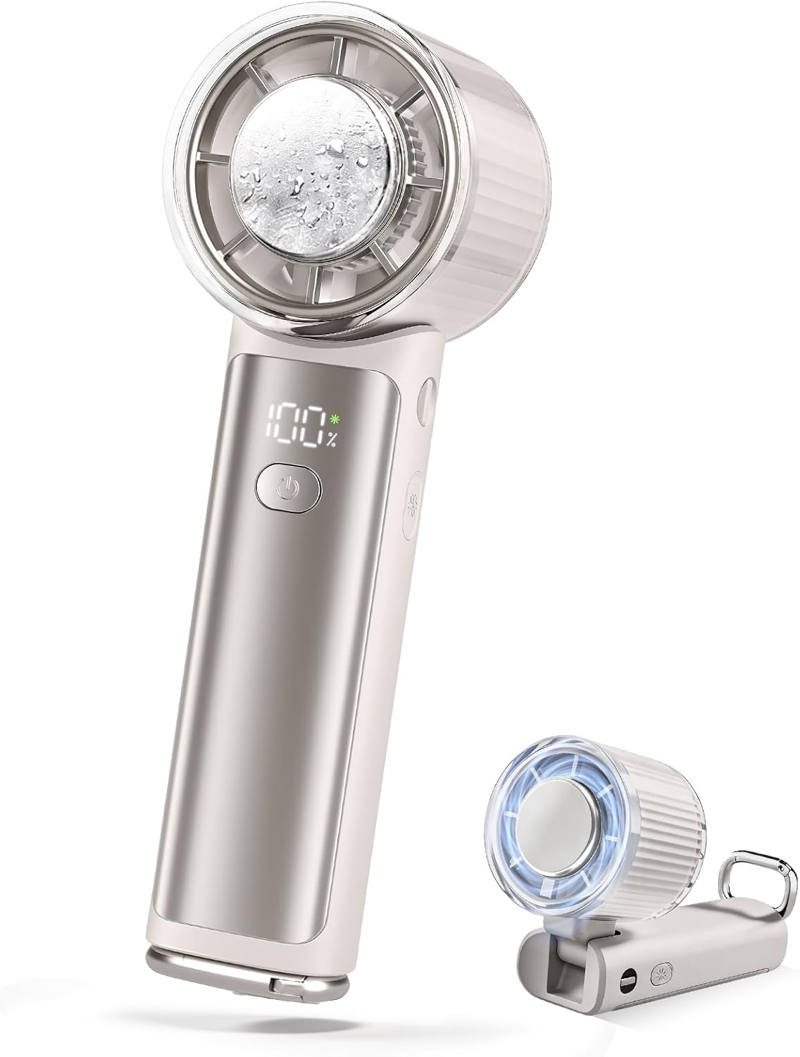Japanese Brand: CICIBELLA | 2026 New Innovative Straight-Handle / Foldable Refrigeration Handheld Fan (B3637)