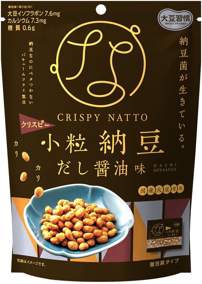 日本製：MD Holdgs ｜ 酥脆鰹魚 [醬油/薄鹽味] 乾燥納豆8袋入 (B3736)