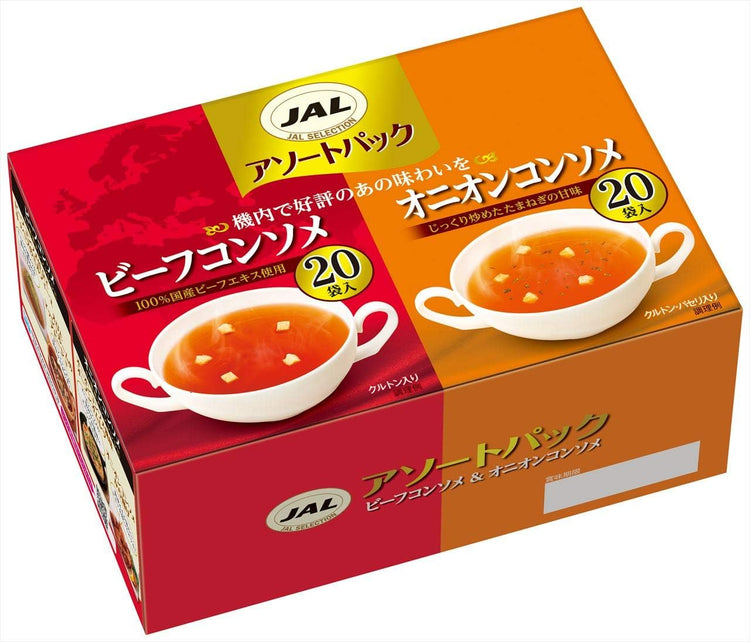 Made in Japan: JAL Japan Airlines Made Instant Soup Packets, 40 packets per pack (B3086)
