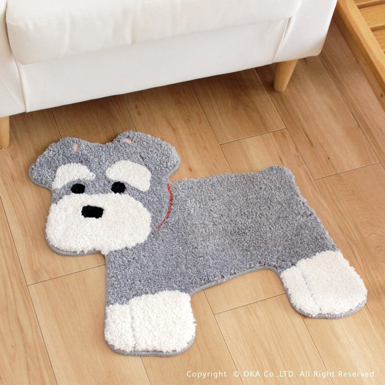 Direct from Japan: OKA Cute Animal Plush Mat, Machine Washable (B3019)
