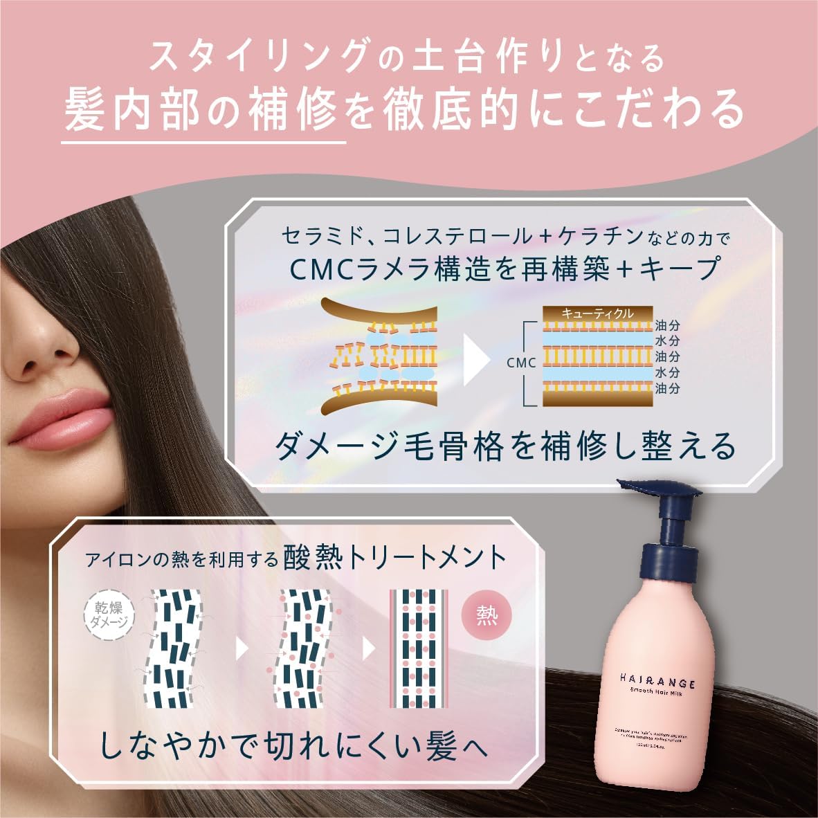 日本製：HAIRANGE 造型護髮乳 (B3158)