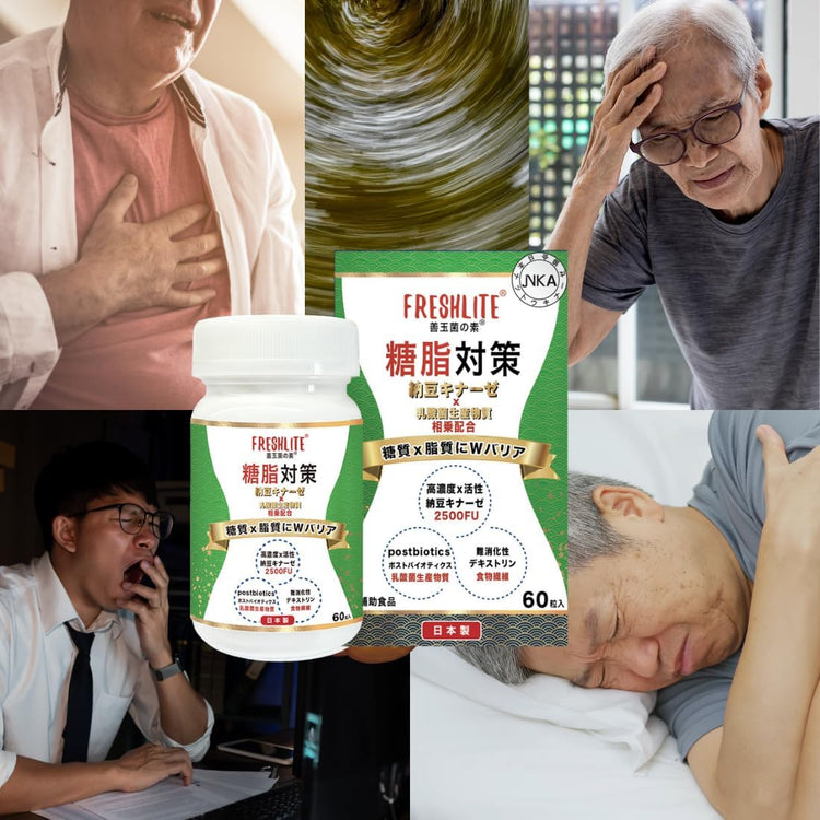 FreshLite糖脂對策 NSK-SD 高活性納豆激酶  Wバリア 高活性NSK-SD 天然ポストバイオティクス