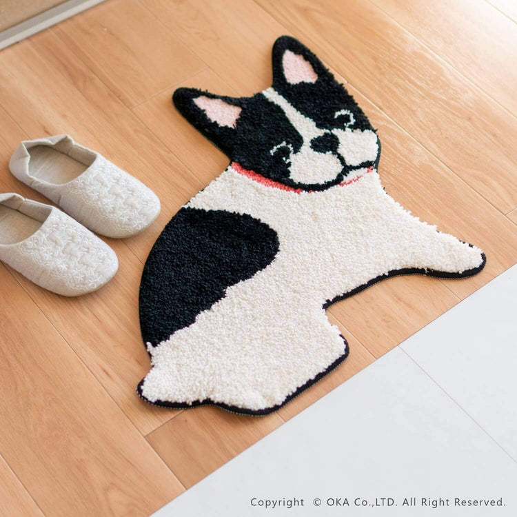Direct from Japan: OKA Cute Animal Plush Mat, Machine Washable (B3019)