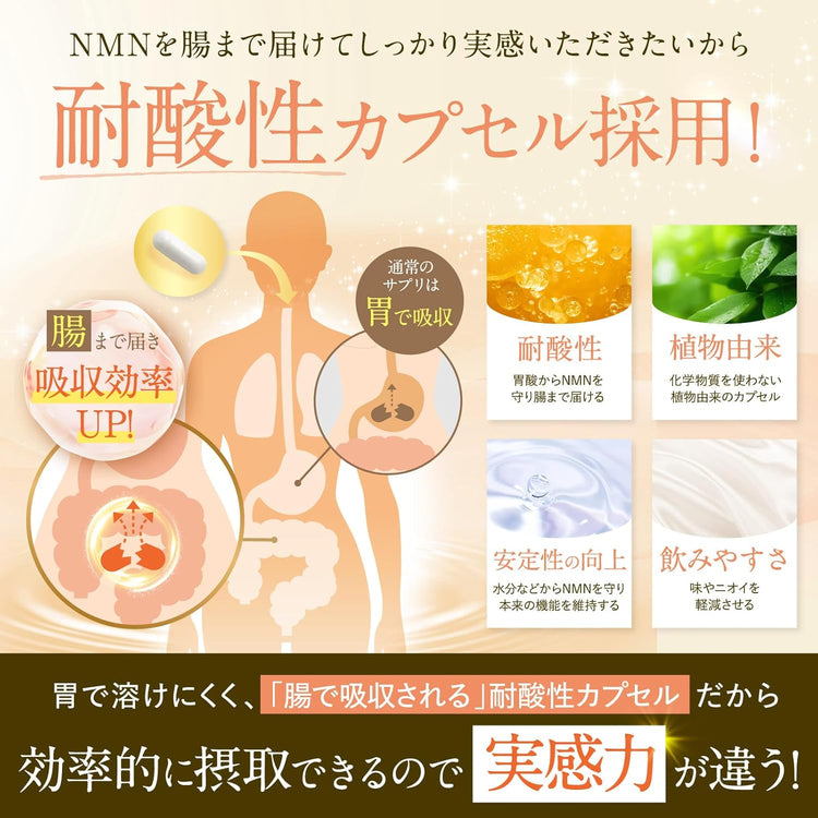 日本製：新日本健康 ｜ NMN 50,000mg 巔峰級逆齡美容膠囊 150粒入(B3566)