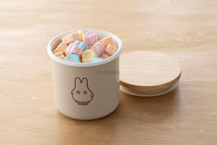 日本直送：Fujihoro Miffy Pastel 9cm 琺瑯儲物罐 400ml (B3781)