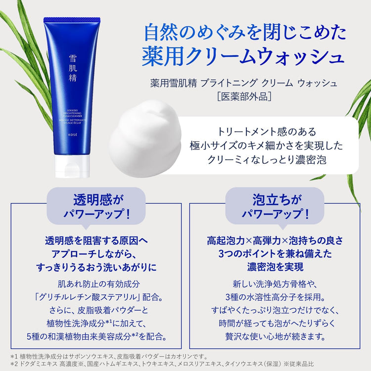 Made in Japan: Kose Sekkisei Brightening Cleansing Milk (B583)