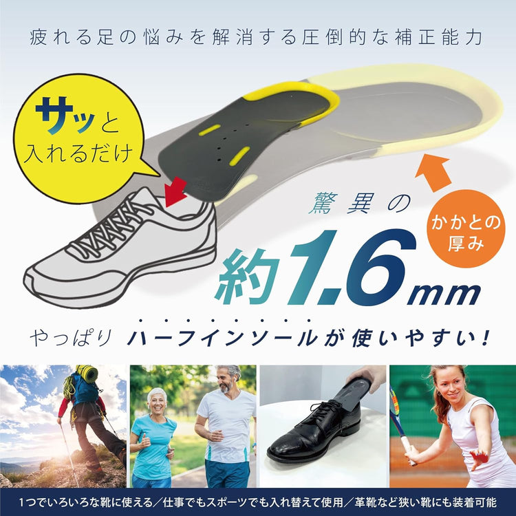 日本製：Ashimaru 半墊鞋墊系列 (B2893B)
