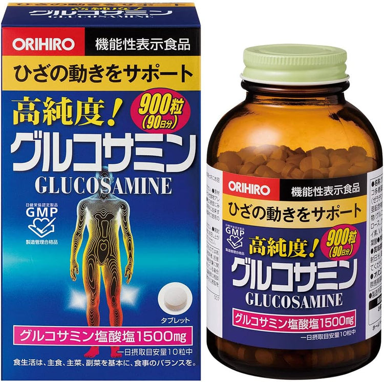 日本製：ORIHIRO お得用 - 高純度グルコサミン・コンドロイチン 900粒（900粒/約3ヶ月分）(F273)