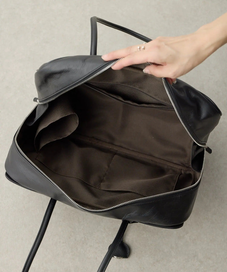 [Customer provided photo, ships mid-Nov] Direct from Japan: Made in Bangladesh ear PAPILLONNER "A4-compatible/Large Capacity" Premium Leather Doctor Boston Bag (B3892)