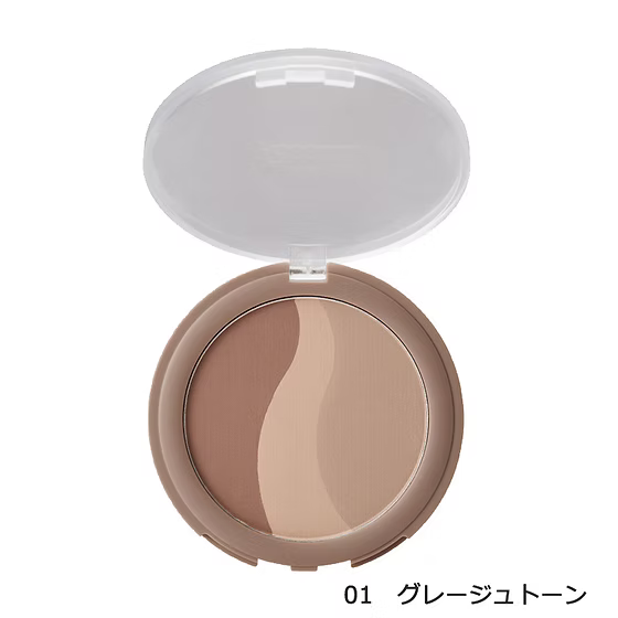 日本製：Ririmew 指原莉乃 Sheer Matte Shading 透薄霧面三色修容陰影盤 11g (B606)