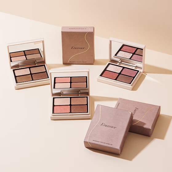 日本製： 🏆LDK No.1 Enamor by KAJIERI Nuance Color Eyes Eyeshadow 四色眼影盤 (B604)
