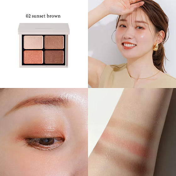 日本製： 🏆LDK No.1 Enamor by KAJIERI Nuance Color Eyes Eyeshadow 四色眼影盤 (B604)