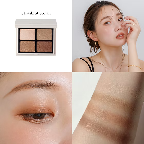 日本製： 🏆LDK No.1 Enamor by KAJIERI Nuance Color Eyes Eyeshadow 四色眼影盤 (B604)