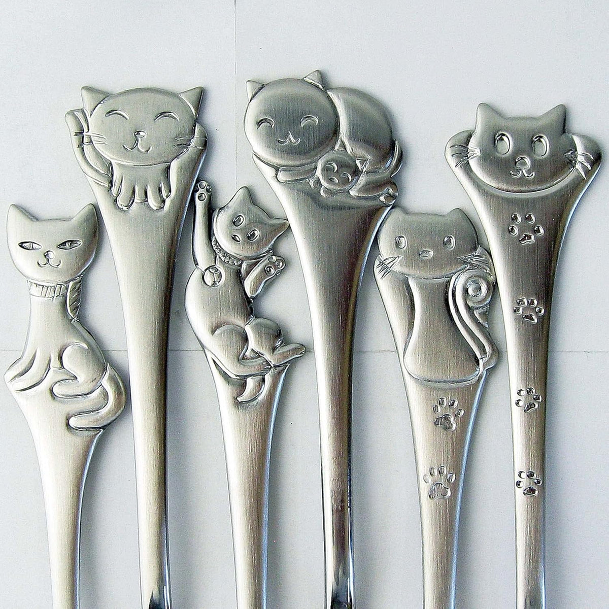 Made in Japan: Nagao Lovely Cats Mini Spoons/Forks, Set of 6 (B3598)