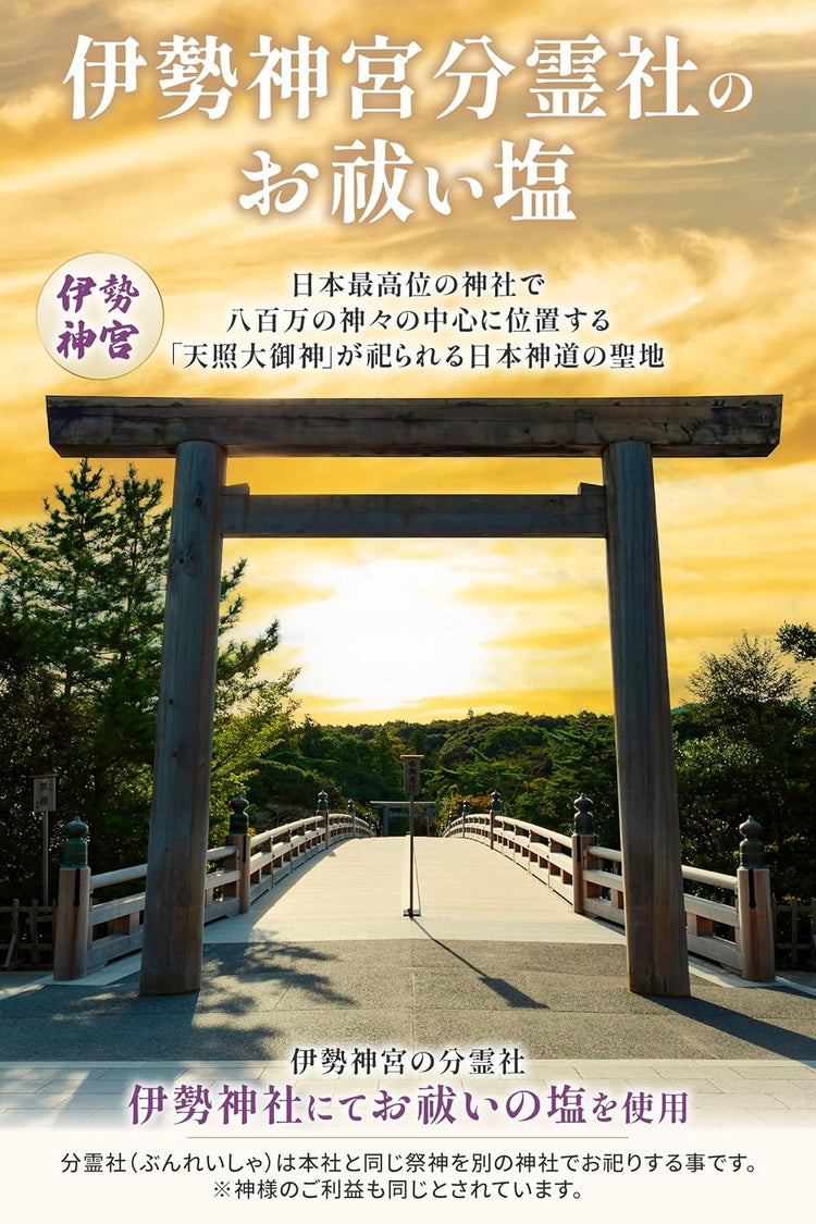 日本製：天照之神鹽 奧剛石能量盛鹽 (黃色財運款) (B3260)