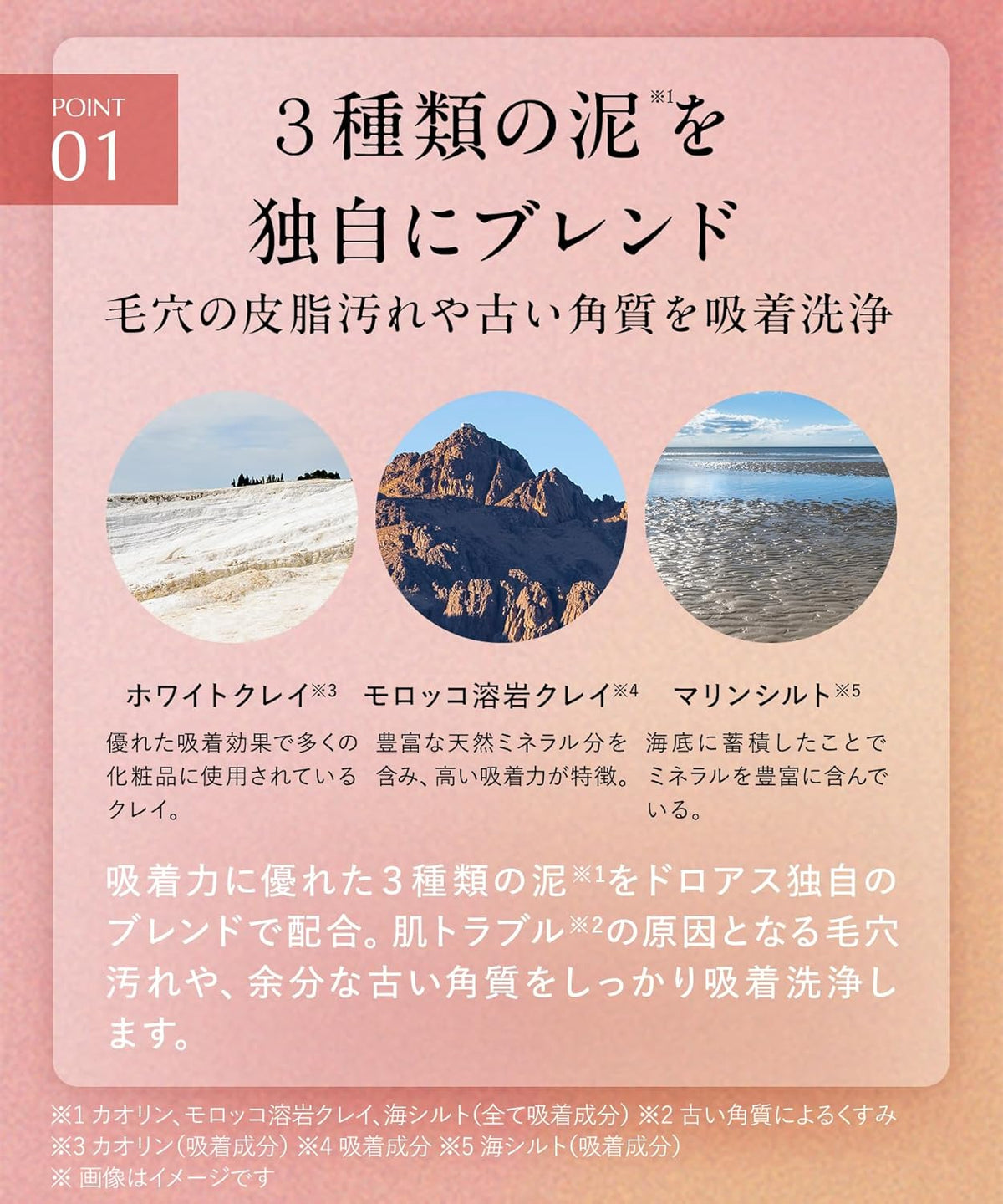 日本製：DROAS 礦物泥潔淨磨砂洗面膏—牡丹香(B584)