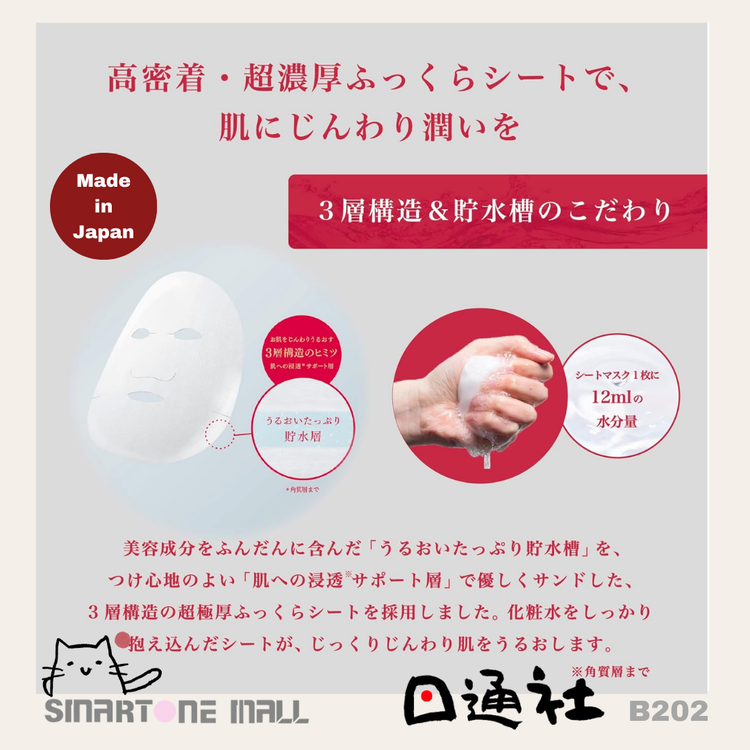Made in Japan: Lululun Precious Red Anti-Aging (Moisturizing) Face Mask 7 sheets (B202)