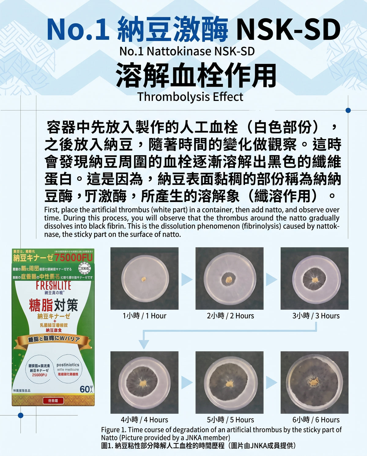 日本製-FreshLite代購-糖脂對策NSKSD高活性納豆激酶W雙重屏障膠囊60粒裝-日本進口專利納豆激酶排除維他命K2天然後生元難消化性糊精阻斷糖脂保護血管循環暢通-滌蕩濁瘀活血通絡-日系健康食品保健品照