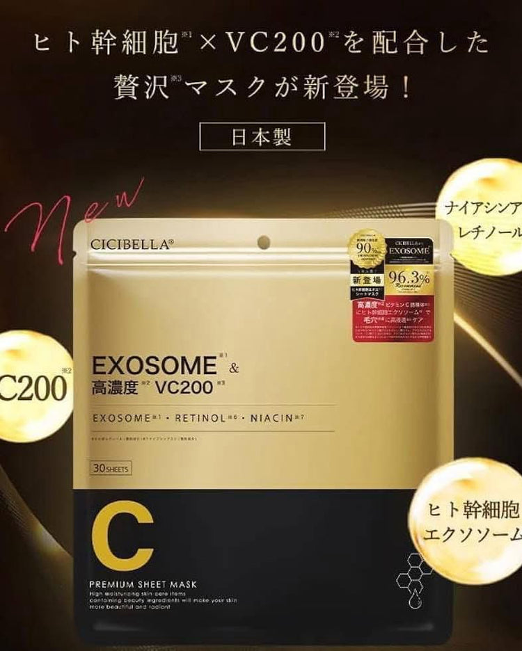 Made in Japan: CICIBELLA High Moisturizing Facial Mask (30 sheets) (B395)