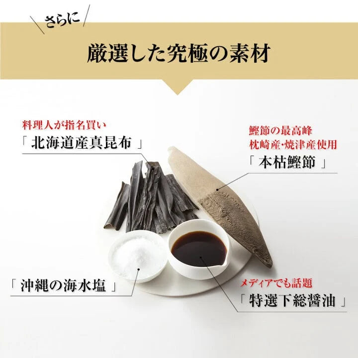 Made in Japan: [Ninben, a 300-year-old Nihonbashi establishment, brings you its legendary broth] Ninben Supreme Dried Bonito and Kombu Dashi Stock Powder, 20 sachets (B3622)