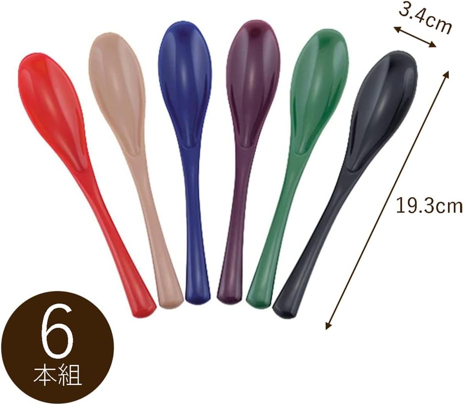 日本製：下村企販 浮空潔枱匙 1套6隻不同色 (Z189)