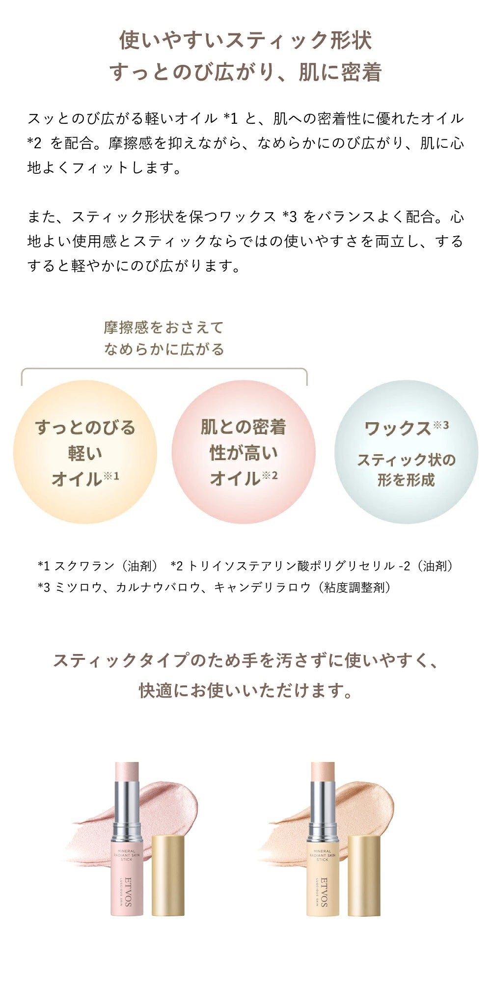 Made in Japan: ETVOS Mineral Radiant Skin Stick 4g (B3807)
