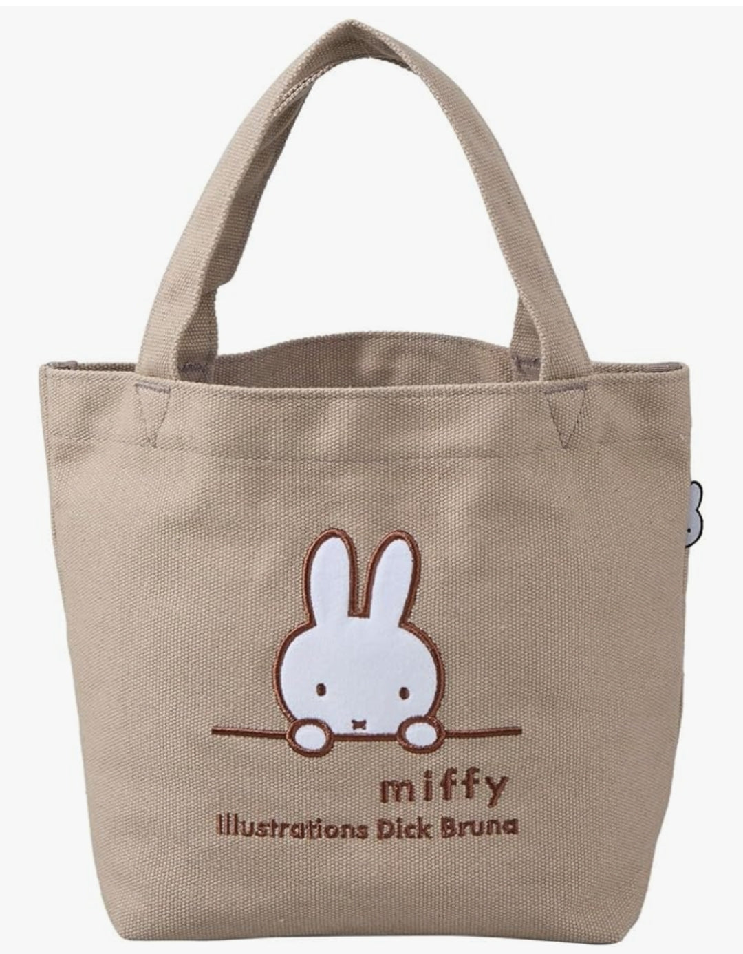 Direct from Japan: Siffler × Miffy Peeking at You Embroidered Canvas Bag (B3065)