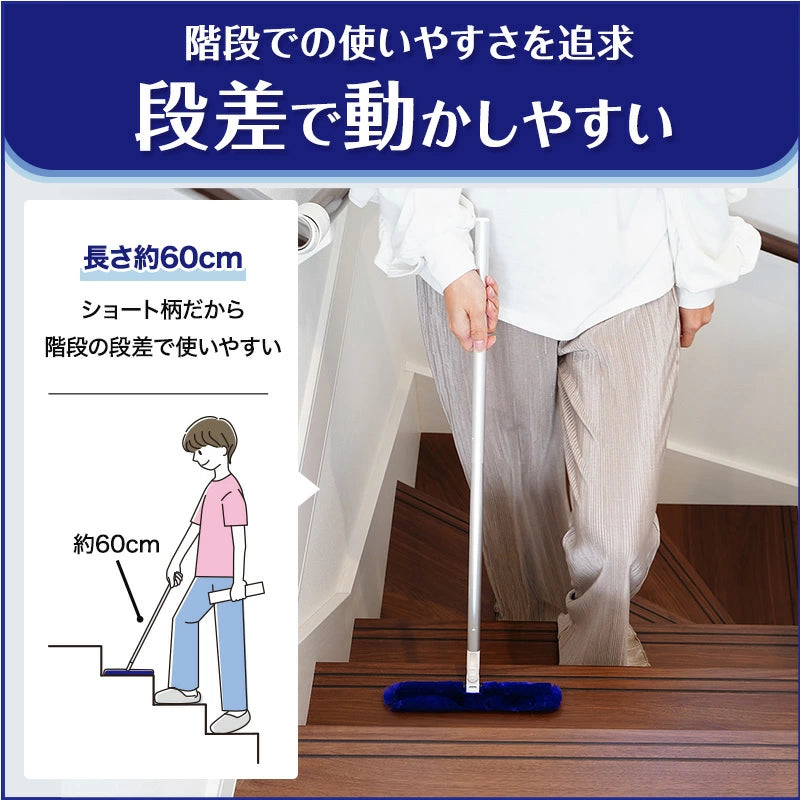 日本製設計-LEC代購-激落君Trelloop多用途迷你手持自潔除塵刷-B3292盒裝-日本進口樂意雅免用除塵紙手持拖把-專利自潔收納底座自動去灰不沾手-環狀纖維物理勾取灰塵毛髮-改善室內灰塵堆積樓梯書架死角過敏